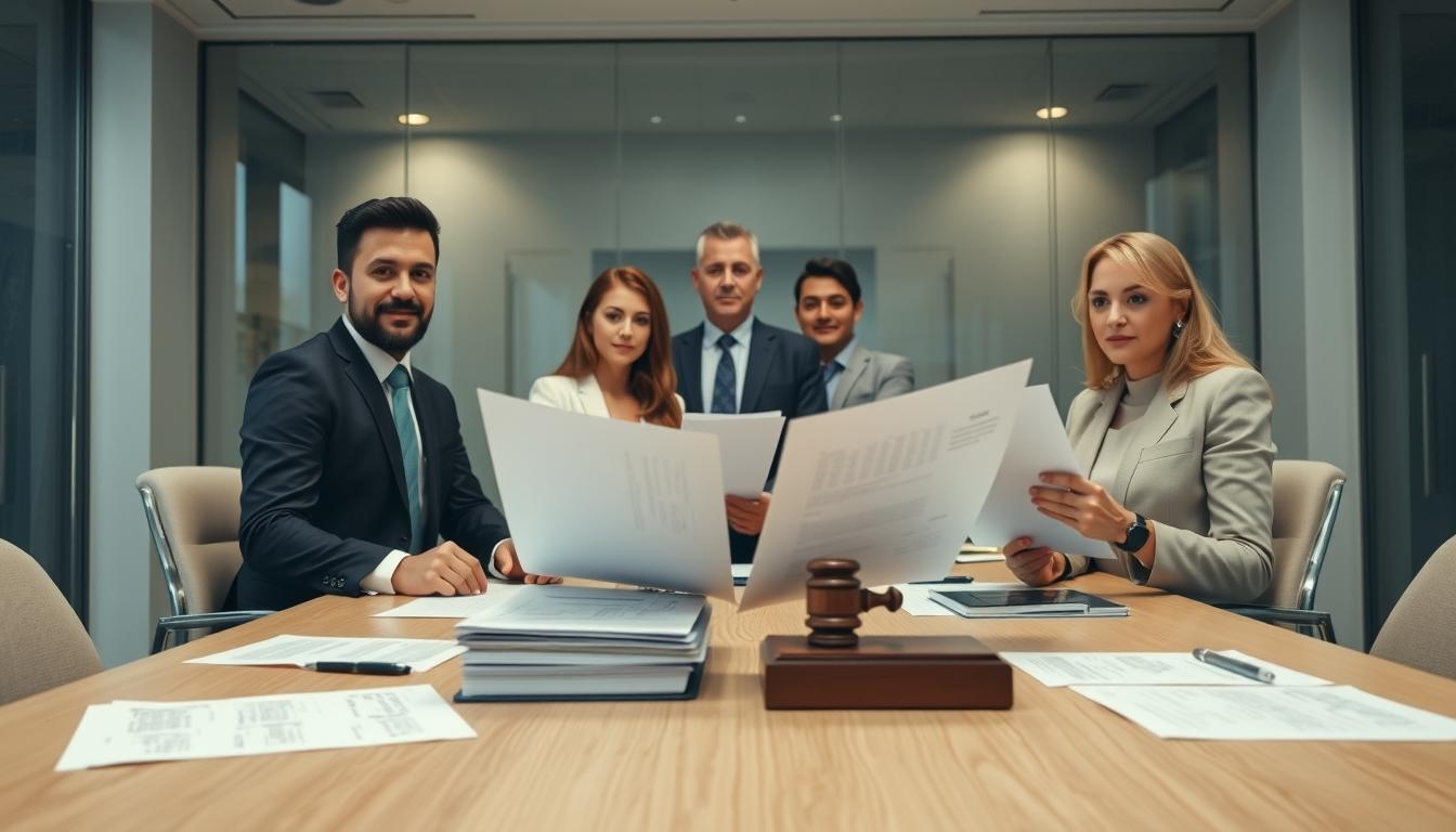 Business agreement signing